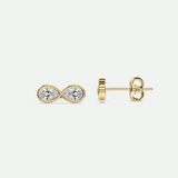 Infinity Diamond Stud Earrings
