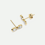 Infinity Diamond Stud Earrings