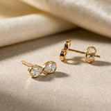 Infinity Diamond Stud Earrings